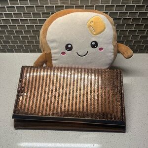 Browns Brand New brown-gold clutch